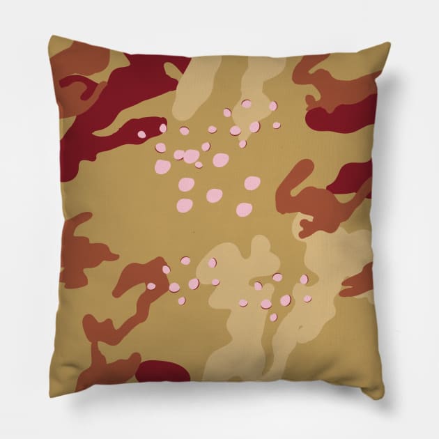 Desert Camouflage Pillow by Sanworld