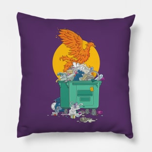 Dumpster Phoenix Pillow