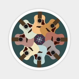 Color Guitars Mandala Magnet