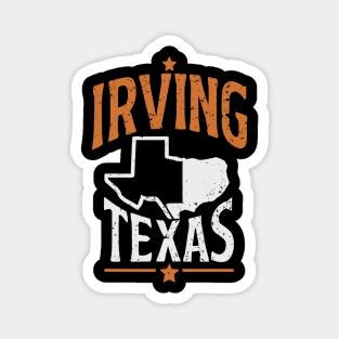 Irving, Texas City, Vintage Magnet