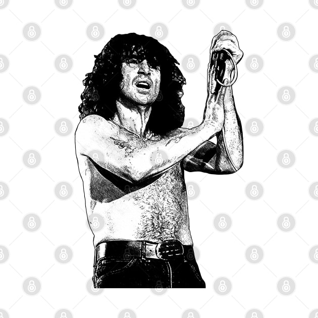 Retro Bon Scott by tykler