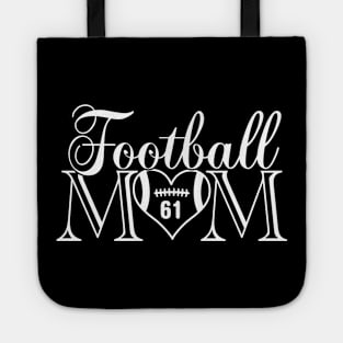 Classic Football Mom #61 That's My Boy Football Jersey Number 61 Tote