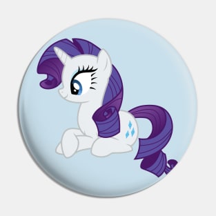 Rarity laying down Pin