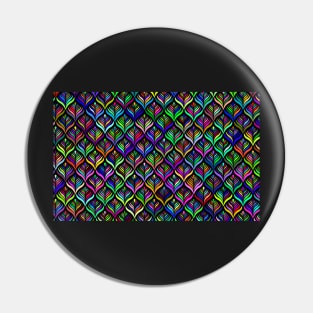 Colored Scales Pattern Pin