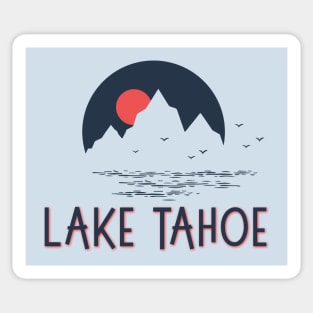 Retro Summer Lake Lettering Stay Cool Sticker