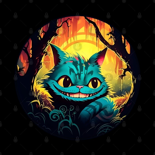 Anime Cheshire Cat Alice in Wonderland by beangeerie