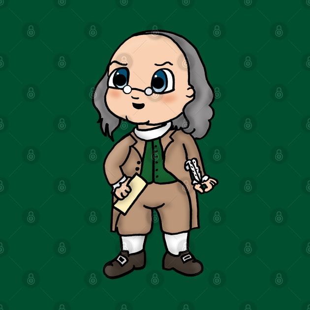 Chibi Benjamin Franklin - Large Design by Aeriskate