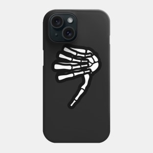 Skeleton Hand Thumbs Down Sign Phone Case