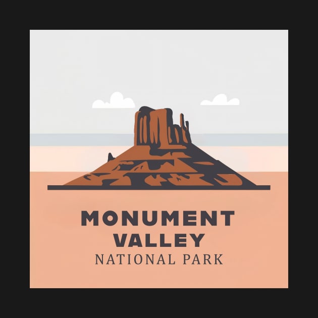 Monument Valley National Park Travel Sticker by GreenMary Design