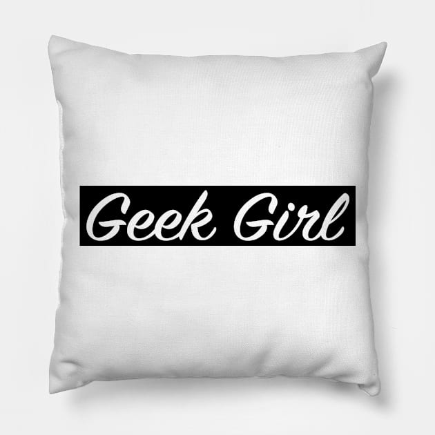 Geek Girl Pillow by ExtraExtra