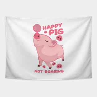 Happy Pig, Not Boaring Tapestry