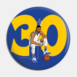 King Stephen Curry 30 NBA Pin