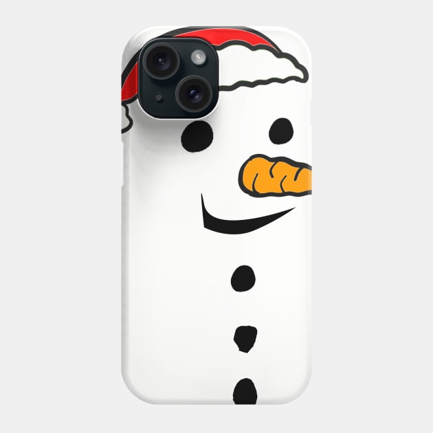 Santa Snowman Phone Case by Moon Coffee