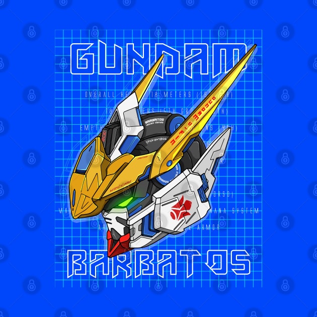 Gundam Barbatos Og Blueprint by Gunpla