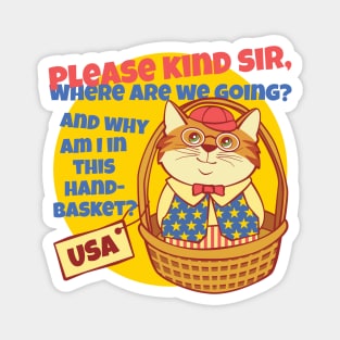 USA in a Handbasket Magnet