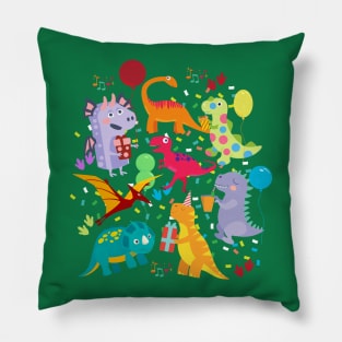 Dinosaur Party Pillow