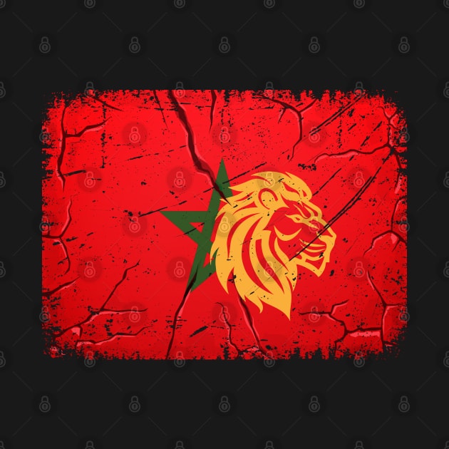 Morocco Flag Gift Soccer Morocan Proud drapo Atlas Lion by Mirak-store 