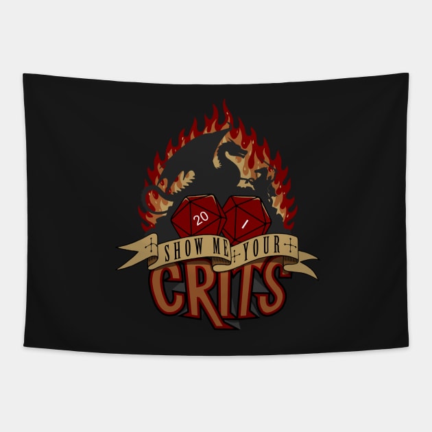 Show Me Your Crits Tapestry by Zovya