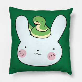 Bunny Face and Snake Pillow