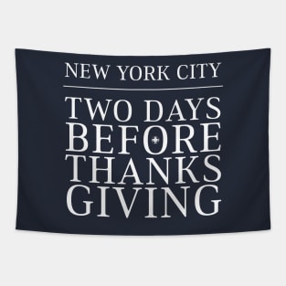 New York City, Two Days Before Thanksgiving Tapestry