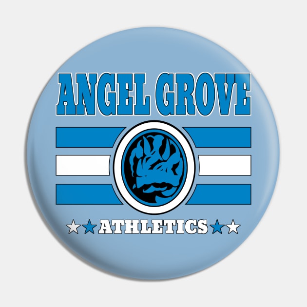 Angel Grove Athletics - Blue Pin by Vitalitee