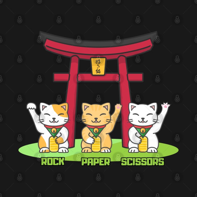 Rock Paper Scissors Manekineko by Cerealbox Labs