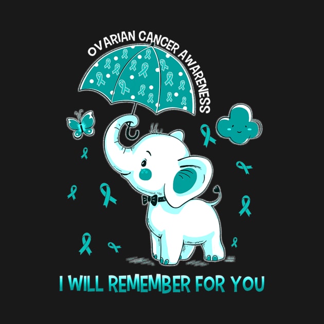 Ovarian Cancer Awareness Elephant by ShariLambert