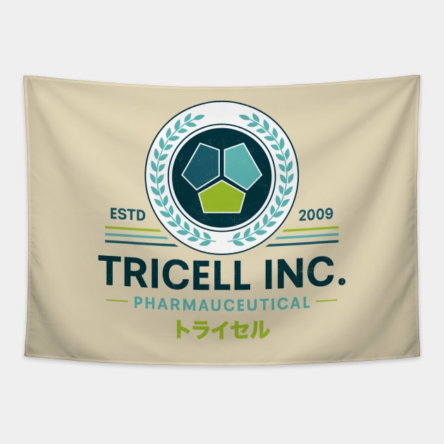 Tricell Vintage Emblem Tapestry by Lagelantee