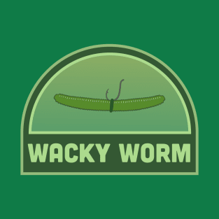 Wacky Worm Fishing Lure Tacklebox Label T-Shirt