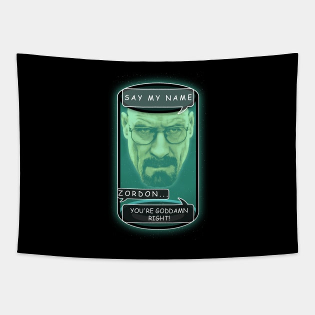 Zordon... Say My Name Tapestry by Designsbytopher