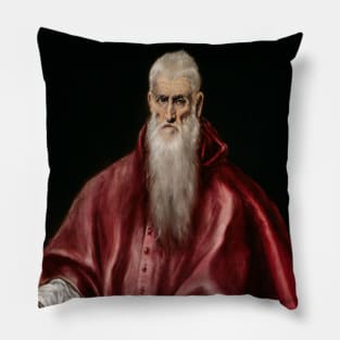 Saint Jerome as Scholar by El Greco Pillow