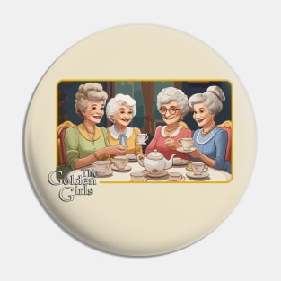 Golden Tea Party Pin