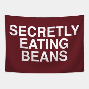 SECRETLY EATING BEANS Tapestry