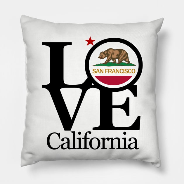 LOVE San Francisco Typography Art Pillow by homebornlove