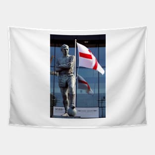 Bobby Moore Statue England Flag Wembley Stadium Tapestry