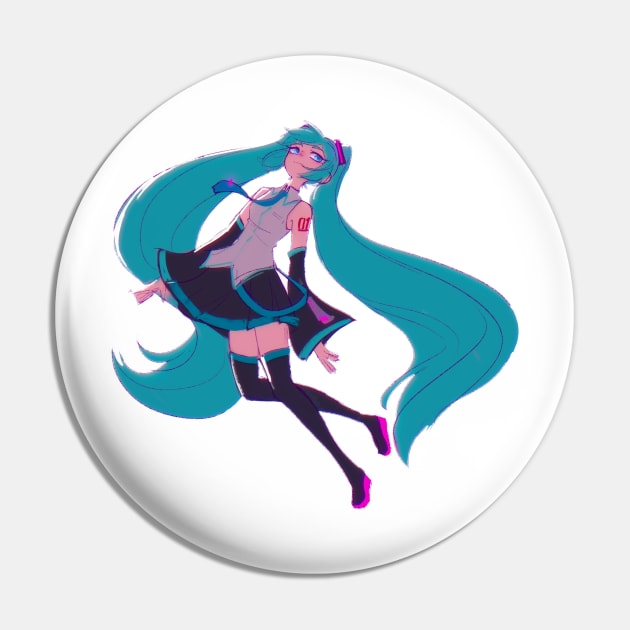 Hatsune Miku Pin by Probablynotsam