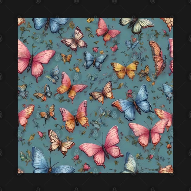 Butterflies by Buff Geeks Art