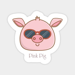pink pig Magnet