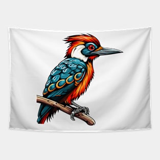 Colorful bird design Tapestry