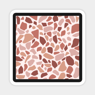 PinkTerazzo tile pattern Magnet