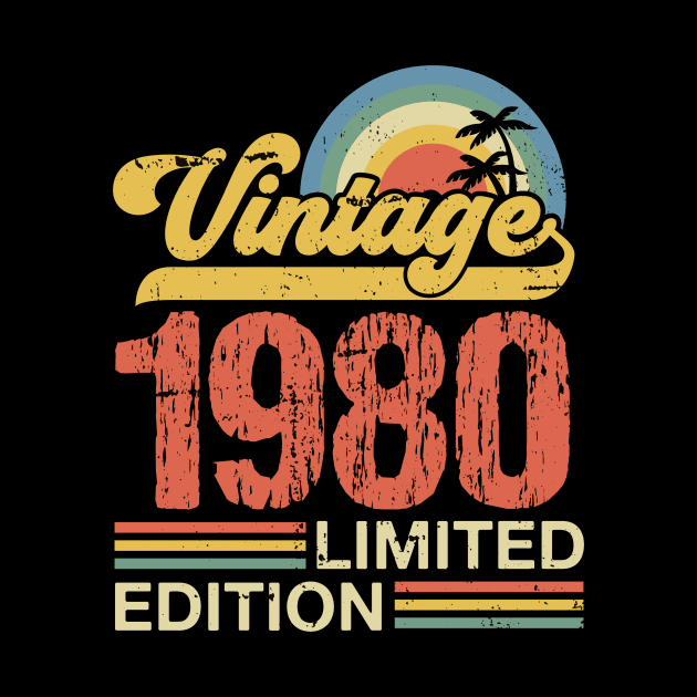 Retro vintage 1980 limited edition by Crafty Pirate 