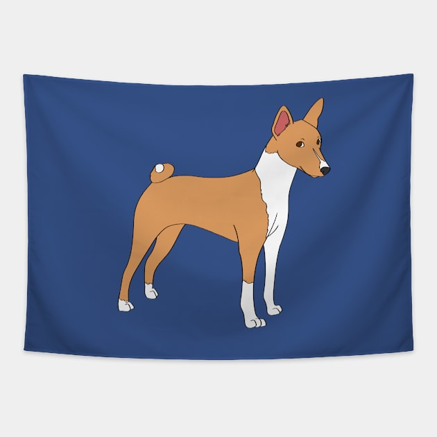 Basenji Tapestry by Adastumae