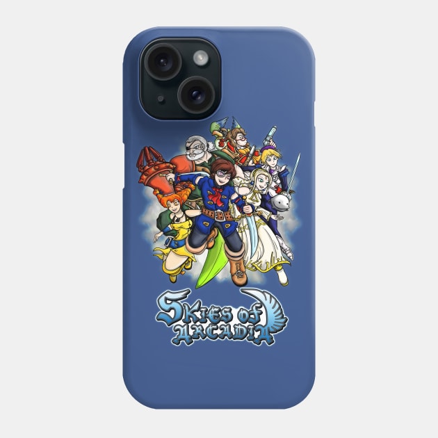 Skies of Arcadia Heroes Phone Case by WarioPunk