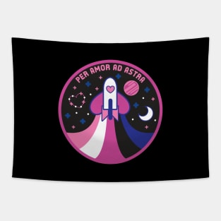 Space Pride - Genderfluid Flag Tapestry