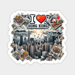 I Love Hong Kong Magnet