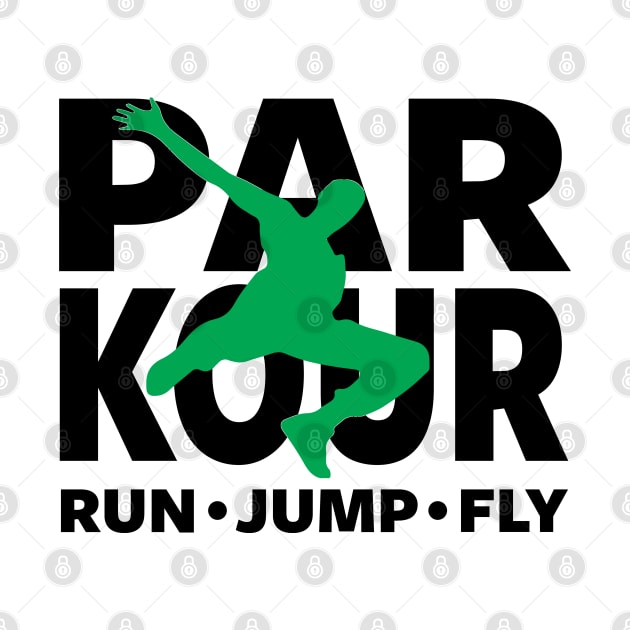 PARKOUR - FREERUNNING - TRACEUR by Tshirt Samurai