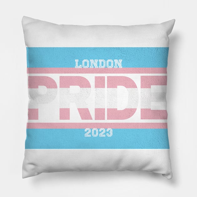 London Transgender Pride 2023 Pillow by Jay Major Designs