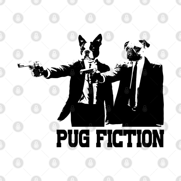 PUG FICTION_black by C3D3sign