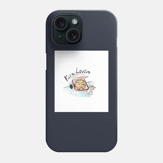 Pizza Lovers Phone Case by iluvu