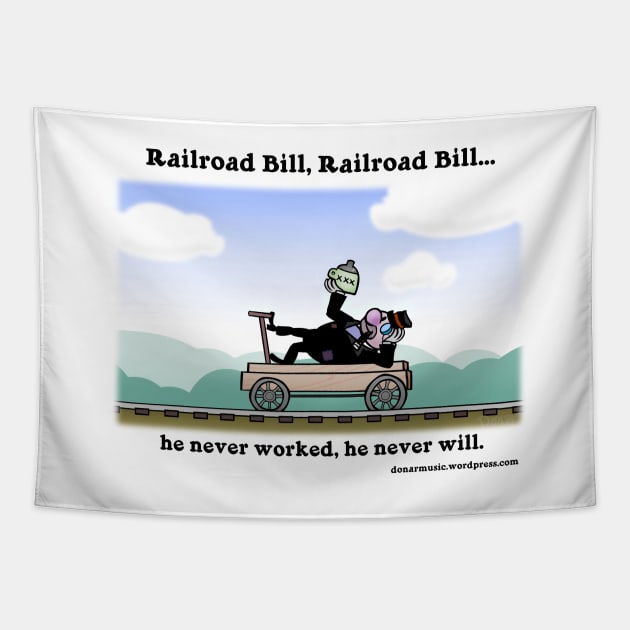 Railroad Bill Tapestry by donar